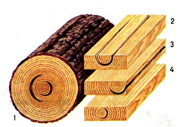 Трещины древесины, естественные пороки древесины