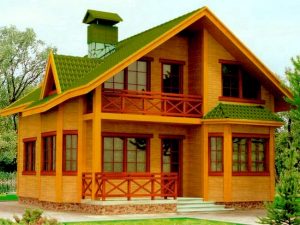 покраска фасада деревянного дома