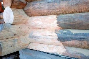 обновление потемневшей древесины