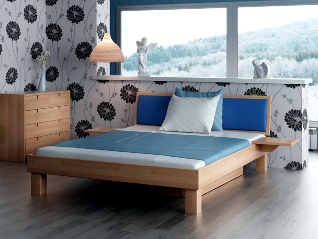 изготовление кровати из мебельных щитов