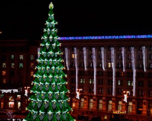 Новогоднее дерево должно засиять на Майдане в День святого Николая. Фото "Обозреватель"