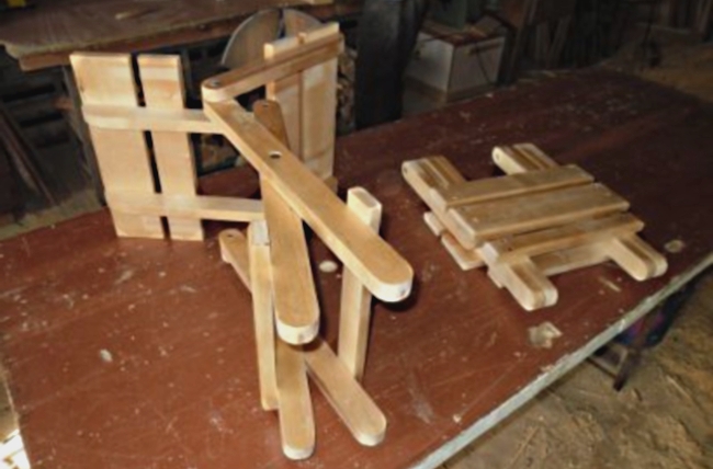 Деревянный складной стул своими руками