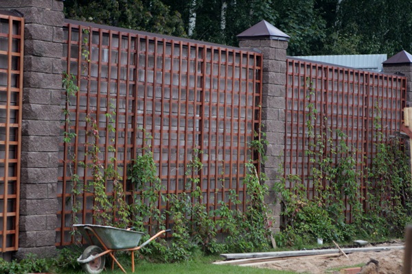 деревянный забор шпалера своими руками