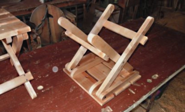 Складной стульчик из дерева своими руками чертежи