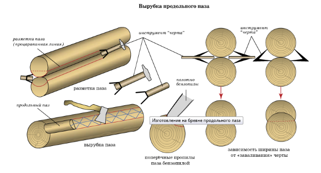 Сибирская рубка: технология рубки сруба дома в чашу | Древо